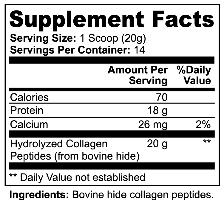 ELITE ARMOR - Grass Fed Hydrolyzed Collagen Peptides